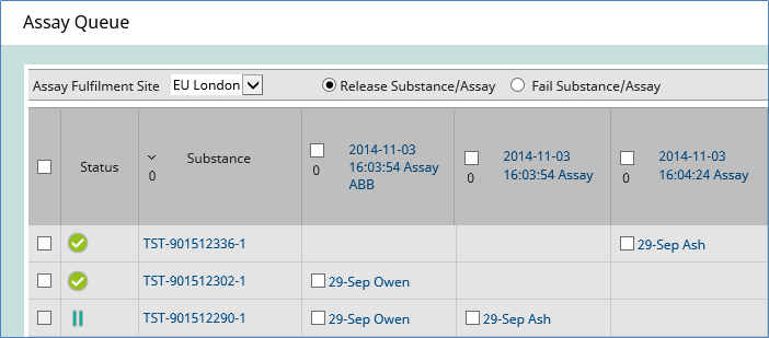 Mosaic-assay-queue